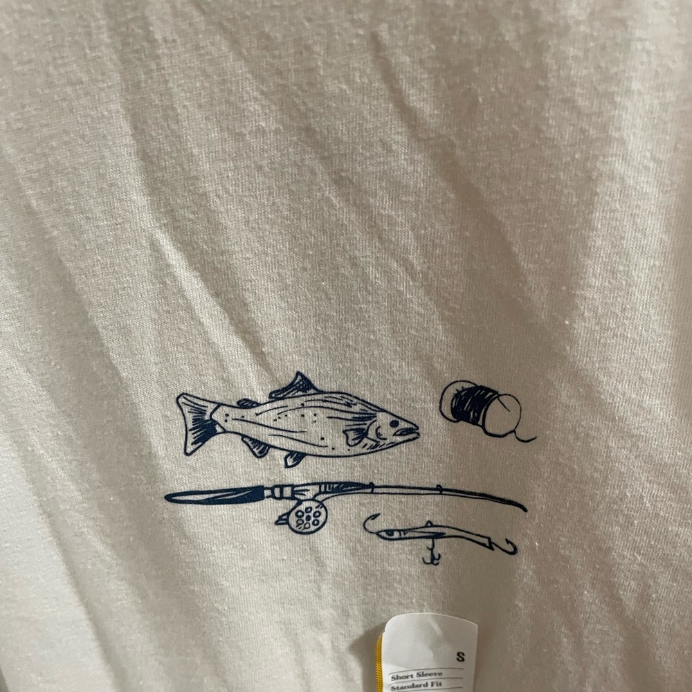 NWT Goodfellow & Co Cream Short Sleeve Tee - Picture 5 of 7